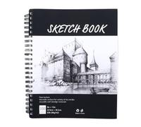 ZLXCAOB Carnet de croquis d'art 100 feuilles 12 pouces de long 9 pouces de large cahier à spirale effaçable résistant aux taches pour les étudiants artistes esquissant