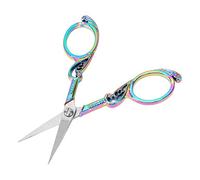 ZLXCAOB Ciseaux vintage en acier inoxydable, haute netteté, économie d'effort, ciseaux artisanaux largement utilisés pour la broderie, l'artisanat, le bricolage (Coloré)