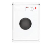 ZLXCAOB Conteneur de poudre à lessive en fer de grande capacité, boîte de rangement simple de perles à lessive, conteneur avec poignée (Blanche)