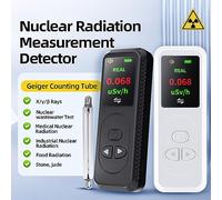 ZLXCAOB Détecteur de rayonnement nucléaire Portable Portable Compteur Geiger radioactif Multifonction de Laboratoire Domestique Écran Couleur TFT numérique de 0,96 Pouces Rayons β (Noire)