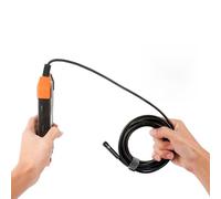 ZLXCAOB Endoscope Industriel avec écran IPS de 4,3 Pouces Caméra d'inspection endoscopique 1080P à Double Objectif de 7,9 mm avec câble Semi-Rigide/sonde étanche IP67/lumière