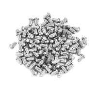 ZLXCAOB Ensemble d'assortiments de rivets solides à tige moletée ronde en acier inoxydable de 100 pièces M2 (Quoi *4)