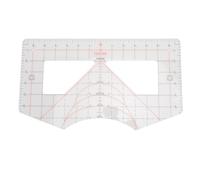ZLXCAOB Guide de règle de t-shirt Outil de calibrage de t-shirt en acrylique Outil de mesure de règle pour la création de modèles, dessin et modifications