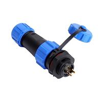 ZLXCAOB IP68 SP13 2 Broches/3 Broches/4 Broches/5 Broches/6 Broches/7 Broches/9 Broches connecteur de Prise en Plastique étanche (2 Broches)