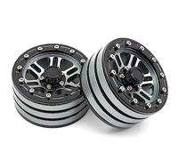 ZLXCAOB Jantes en Alliage d'aluminium Beadlock Hub 4 pièces 1,9 Pouces 55 * 26 * 40 mm Remplacement pour SCX10 90026 90046 TRAX4 D90 Wraith 90048 1/10 Voiture télécommandée (Tannée)