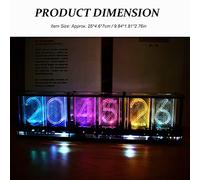 ZLXCAOB Kit de réveil numérique LED avec Grand Affichage en Gras à 6 Chiffres, Horloge électronique, Affichage du Musical, Module d'horloge, Horloge multifonctionnelle avec (en Gros)