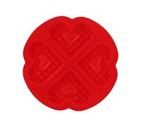 ZLXCAOB Moule à gaufres en silicone sûr, bonne élasticité, démoulage facile, moule de cuisson pour faire des puddings, des gâteaux, des chocolats (4 modèles d'amour consécutifs 58004)