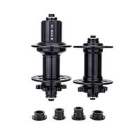 ZLXCAOB Moyeux de Frein à Disque à 6 boulons en Alliage d'aluminium, Jeu de moyeux Avant et arrière de Montagne, 32 Trous pour système HG (Noire)