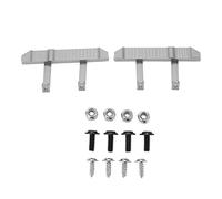 ZLXCAOB pédale en métal en alliage d'aluminium pédales de plaque latérale exquises pour D90 pour D91 pour D96 pour D99 pour D99S 1/12 RC voiture d'escalade (R790S argent)