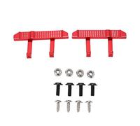 ZLXCAOB pédale en métal en alliage d'aluminium pédales de plaque latérale exquises pour D90 pour D91 pour D96 pour D99 pour D99S 1/12 RC voiture d'escalade (R790R rouge)