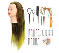 ZLXCAOB Perruque Dégradée Mannequin Coiffure Formation Coiffure Tressage Poupée avec Épingle À Cheveux