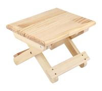 ZLXCAOB Petit Banc Carré Pliable en Bois Massif Banc de Styles Rural Conception Ergonomique Finition Fine