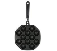 ZLXCAOB Poêle Takoyaki en aluminium à 12 cavités, boules de poulpe, bouffées d'œufs, poêle de cuisson, outils de cuisine à domicile