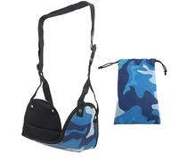ZLXCAOB Repose-Pieds d'avion Repose-Pieds de Voyage Hamac de Pied d'avion Coussin de Pied de siège essentiel de Voyage de Voiture de Vol avec Sac de Rangement (Camouflage)