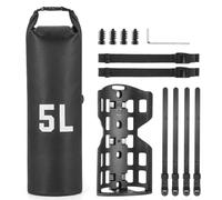 ZLXCAOB Sac de fourche imperméable 5 L pour VTT et vélo de route avec base robuste, installation facile pour VTT, vélos de gravier, vélos de route et scooters (grille 5 L)