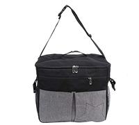 ZLXCAOB Sac de Messager Momie Grande capacité Organisateur accroché Organispteur imperméable Sac à Main Noir 37 x 19 x 32 cm 1 Pack