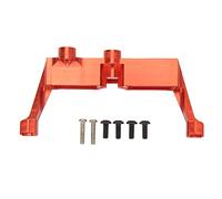 ZLXCAOB Support de montage servo de verrouillage différentiel en alliage d'aluminium Support servo de direction RC et vis pour voiture 1/10 RC (Rouge)