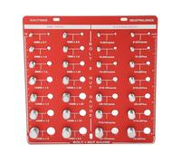 ZLXCAOB Vérificateur de filetage 28 pouces, écrou métrique, jauge de taille de boulon, identifiant, règle standard, outil à main