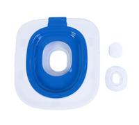 ZLXHDL Plateau portatif de Formation de Toilette de Chat de 5ème génération Siège démontable réutilisable d'entraîneur de Pot de Chat avec l'anti bac à litière de Glissement (Blue)
