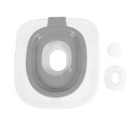 ZLXHDL Plateau portatif de Formation de Toilette de Chat de 5ème génération Siège démontable réutilisable d'entraîneur de Pot de Chat avec l'anti bac à litière de Glissement (Gray)