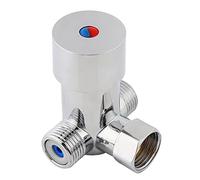 ZLXHDL Vanne Thermostatique 3 Voies, Mélangeuse en Laiton G1/2 - Robinet de Contrôle Automatique pour Température d'Eau