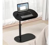 ZLXHFFH Table d'appoint en forme de C, table basse moderne réglable en hauteur, petite table d'appoint en bois rotative à 360°, table pour ordinateur portable, canapé, lit, table de canapé pour salon