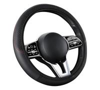 ZLxsmy Daim Couvre Volant Voiture pour Suzuki Jimny Ignis SX4 Vitara Solio Bandit,Housse de Volant en Microfibre Douce,Deluxe Durable,Accessoires Doux Anti-dérapant et Respirant,Black