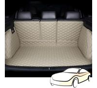 ZLxsmy EntièRement Entouré Tapis de Coffre arrière de Voiture pour Toyota Land Cruiser 5seats 2017-2023, Cuir AntidéRapant ImperméAble à Protection Couverture,Accessoires d'intérieur,Beige