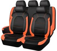 ZLxsmy Housses de siège de Voiture en Cuir pour Dacia Duster Prestige, Housses de siège imperméables et résistantes, Full Set (Black + Lemon Yellow)