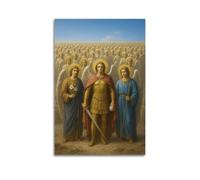 ZlXXYZ Impression sur toile d'archanges religieux sans cadre pour décoration murale moderne de bureau familial 40 x 60 cm