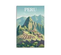 ZlXXYZ Impression sur toile murale moderne - Poster de voyage San Juan Porto Rico - Peinture de beauté côtière - 40 x 60 cm - Style sans cadre