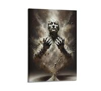 ZLXZPL Tableau mural sur toile pour bureau - Poster fantaisie formant une figurine décorative - Peinture mystérieuse - 20 x 30 cm - Style cadre