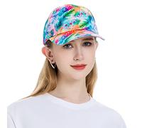 ZLYC Baseball - Casquette de Baseball - Femme | Respirant, léger, esthétique de vacances tropicales, balade en ville, café, rendez-vous, concert de randonnée, festival