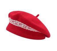 ZLYC Béret Basque Classique en Laine pour Filles et Garçons, Artiste Français Moderne, taille unique