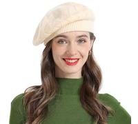 ZLYC Béret basque, classique Français, unicolore, chaud, pour femme, taille unique