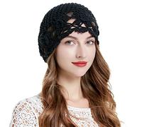 ZLYC Bonnet d'été en Tricot Fait à la Main pour Femme