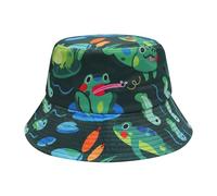 ZLYC Chapeau pour Femme, Étang Grenouille Vert, Taille Unique