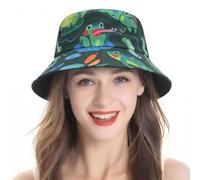 ZLYC Chapeau pour Femme, Étang Grenouille Vert, Taille Unique