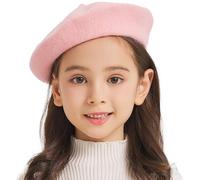 ZLYC Classique Béret Laine pour Filles Garçons Moderne Artiste Français | Béret pour enfants de 3 à 7 ans, parfait pour l'automne et l'hiver, les excursions quotidiennes et les séances photo