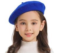 ZLYC Classique Béret Laine pour Filles Garçons Moderne Artiste Français | Béret pour enfants de 3 à 7 ans, parfait pour l'automne et l'hiver, les excursions quotidiennes et les séances photo