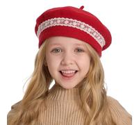 ZLYC Classique Béret Laine pour Filles Garçons Moderne Artiste Français | Béret pour enfants de 3 à 7 ans, parfait pour l'automne et l'hiver, les excursions quotidiennes et les séances photo