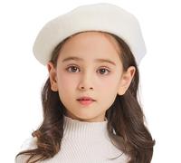 ZLYC Classique Béret Laine pour Filles Garçons Moderne Artiste Français | Béret pour enfants de 3 à 7 ans, parfait pour l'automne et l'hiver, les excursions quotidiennes et les séances photo