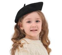 ZLYC Classique Béret Laine pour Filles Garçons Moderne Artiste Français | Béret pour enfants de 3 à 7 ans, parfait pour l'automne et l'hiver, les excursions quotidiennes et les séances photo