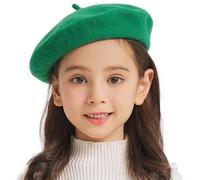 ZLYC Classique Béret Laine pour Filles Garçons Moderne Artiste Français | Béret pour enfants de 3 à 7 ans, parfait pour l'automne et l'hiver, les excursions quotidiennes et les séances photo