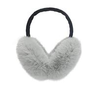 ZLYC Hiver Mignon Pliables Cache Fausse fourrure Oreilles pour Femmes(vert grisâtre),Taille Unique