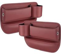 ZLYFCL 2 Pièces Organisateur Siège D'auto pour Citroen C4 Grand Picasso 2013 2014 2015 2016 2017 2018, Cuir Stockage D'écart de Siège de Voiture Accessoire Interieur,Red