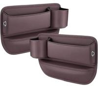 ZLYFCL 2 Pièces Organisateur Siège D'auto pour Porsche 911 Carrera 911 Targa (996), Cuir Stockage D'écart de Siège de Voiture Accessoire Interieur,Brown