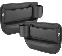 ZLYFCL 2 Pièces Organisateur Siège D'auto pour Toyota Yaris Cross 2021 2022 2023 2024 2025, Cuir Stockage D'écart de Siège de Voiture Accessoire Interieur,Black