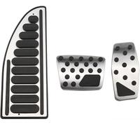 ZLYFCL Pédales De Voiture pour Jeep Renegade Compass 2014-2020, Pédale en Acier Inoxydable, Couvre-Pédale, Antiderapant Pédales De Voiture Accessoires Kit