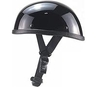 ZLYJ Casque Moto Homologué ECE Bonnet Ultra Fin pour Cyclomoteur Scooter Demi-Casque pour Homme Femme Vintage Locomotive Moto Casque Demi-Coque C,Medium